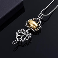 Lotus Blossom Shaped Rose Gold Pendant - IUPN252-RG