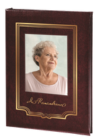In Remembrance Picture Frame Memorial Guest Book - 6 Ring - STGR106
