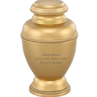 Virile Rope Accent Gold Cremation Urn - IUAL204