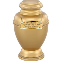 Virile Rope Accent Gold Cremation Urn - IUAL204