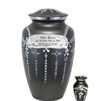 Modest Series - Fancy Diamond Cut Cremation Urn - IUAL124