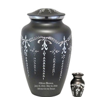 Modest Series - Fancy Diamond Cut Cremation Urn - IUAL124