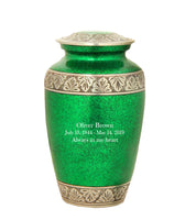 Modest Series - Royal Green Cremation Urn - IUAL129