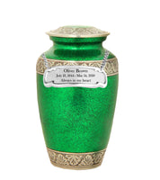 Modest Series - Royal Green Cremation Urn - IUAL129