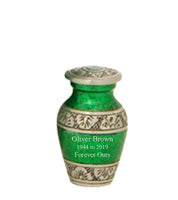 Modest Series - Royal Green Cremation Urn - IUAL129