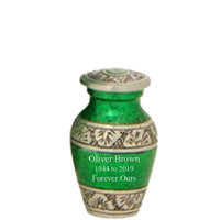 Modest Series - Royal Green Cremation Urn - IUAL129
