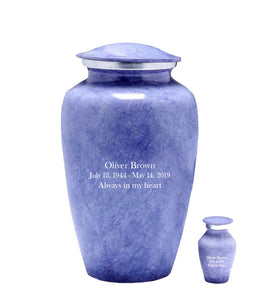 Modest Series - Violet Marble Cremation Urn - IUAL142