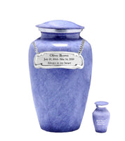 Modest Series - Violet Marble Cremation Urn - IUAL142