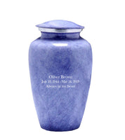 Modest Series - Violet Marble Cremation Urn - IUAL142