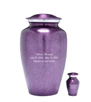 Modest Series - Purple Droplet Cremation Urn - IUAL143
