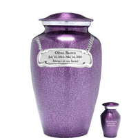 Modest Series - Purple Droplet Cremation Urn - IUAL143