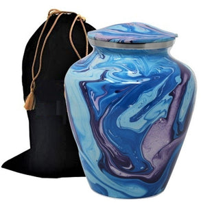 Blue Ocean Tide Cremation Urn - Overstock Deal - IUAL165