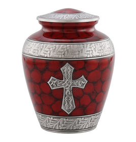 Elite Cross Cremation Urn - Red - Overstock Deal