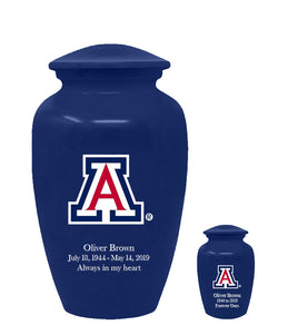Fan Series - University of Arizona Wildcats Blue Memorial Cremation Urn - IUARZ100