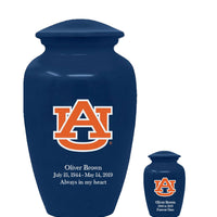 Fan Series - Auburn University Tigers Blue Memorial Cremation Urn - IUAUB100