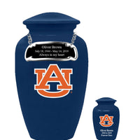 Fan Series - Auburn University Tigers Blue Memorial Cremation Urn - IUAUB100
