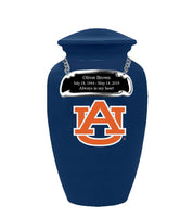 Fan Series - Auburn University Tigers Blue Memorial Cremation Urn - IUAUB100