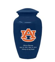 Fan Series - Auburn University Tigers Blue Memorial Cremation Urn - IUAUB100