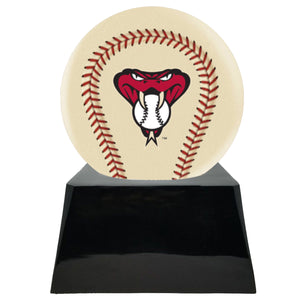 Ivory Baseball Trophy Urn Base with Optional Arizona Diamondbacks Team Sphere