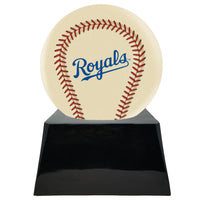 Ivory Baseball Trophy Urn Base with Optional Kansas City Royals Team Sphere