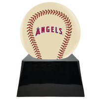 Ivory Baseball Trophy Urn Base with Optional Los Angeles Angels Team Sphere