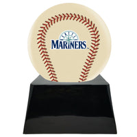 Ivory Baseball Trophy Urn Base with Optional Seattle Mariners Team Sphere