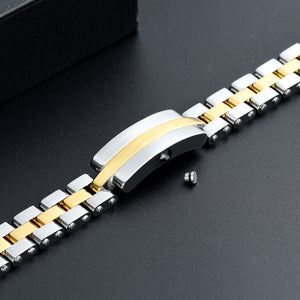 Stainless Steel Silver & Gold Bracelet - IUBR206