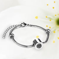 Stainless Steel Fingerprint Bracelets - Circle