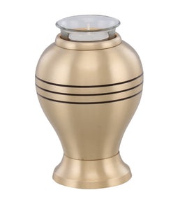 Classic Gold Tealight Cremation Urn - IUCL100-TL