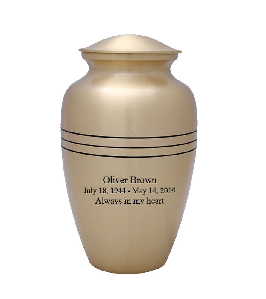Classic Series - Gold Cremation Urn - IUCL100