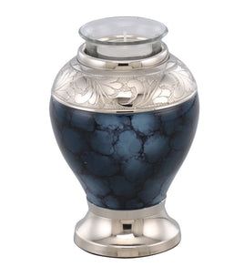 Cloud Blue Tealight Cremation Urn - IUCL113-TL