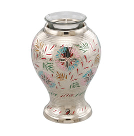 Lattice Bright Tealight Cremation Urn - IUCL119-TL