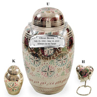 Ethnic Series - Lattice Bright Cremation Urn - IUCL119