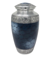 Classic Blue Cloud Aluminum Cremation Urn - Overstock Deal
