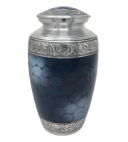 Classic Blue Cloud Aluminum Cremation Urn - Overstock Deal