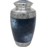 Classic Blue Cloud Aluminum Cremation Urn - Overstock Deal