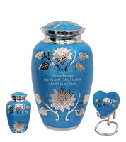 Bouquet Series - Blue Sunflower Cremation Urn - IUCL135