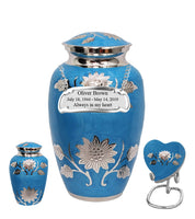 Bouquet Series - Blue Sunflower Cremation Urn - IUCL135