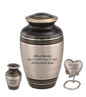 Marvel Series - Pewter Black Cremation Urn - IUCL137