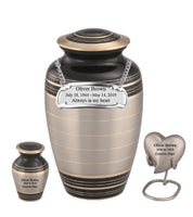 Marvel Series - Pewter Black Cremation Urn - IUCL137