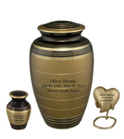 Marvel Series - Gold and Black Cremation Urn - IUCL137-Gold
