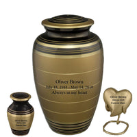 Marvel Series - Gold and Black Cremation Urn - IUCL137-Gold