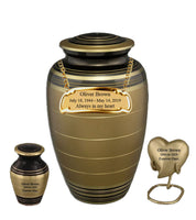 Marvel Series - Gold and Black Cremation Urn - IUCL137-Gold