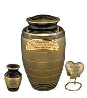 Marvel Series - Gold and Black Cremation Urn - IUCL137-Gold
