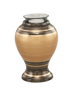 Gold and Black Tealight Cremation Urn - IUCL137-G-TL