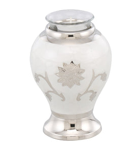White Sunflower Tealight Cremation Urn - IUCL141-TL
