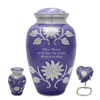 Bouquet Series - Purple Sunflower Cremation Urn - IUCL143
