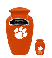 Fan Series - Clemson University Tigers Orange Memorial Cremation Urn - IUCLM100