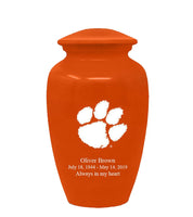 Fan Series - Clemson University Tigers Orange Memorial Cremation Urn - IUCLM100