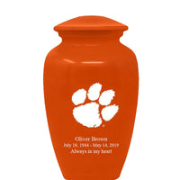 Fan Series - Clemson University Tigers Orange Memorial Cremation Urn - IUCLM100